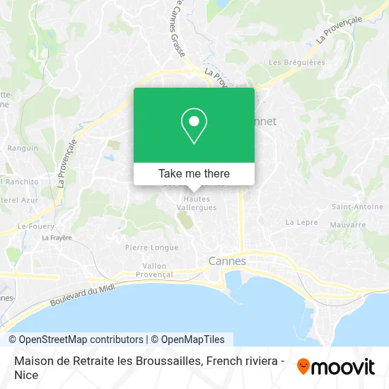 Maison de Retraite les Broussailles map