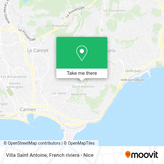 Villa Saint Antoine map
