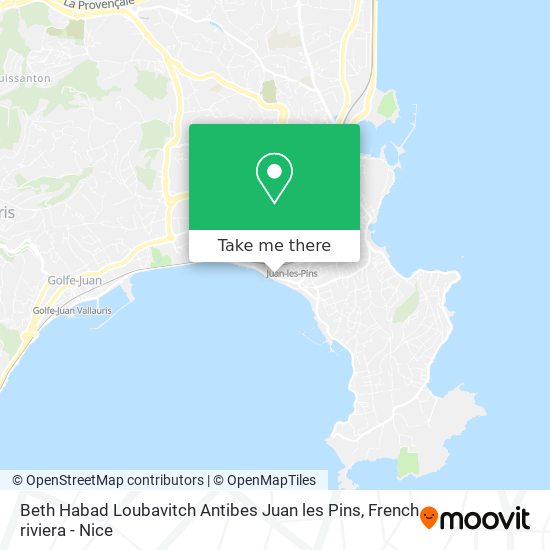 Beth Habad Loubavitch Antibes Juan les Pins map