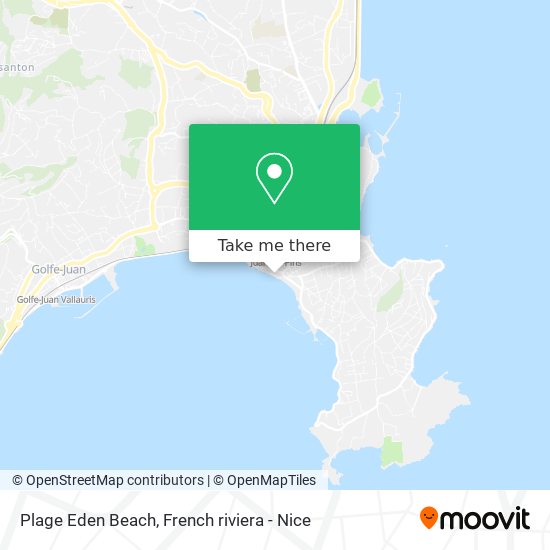 Plage Eden Beach map