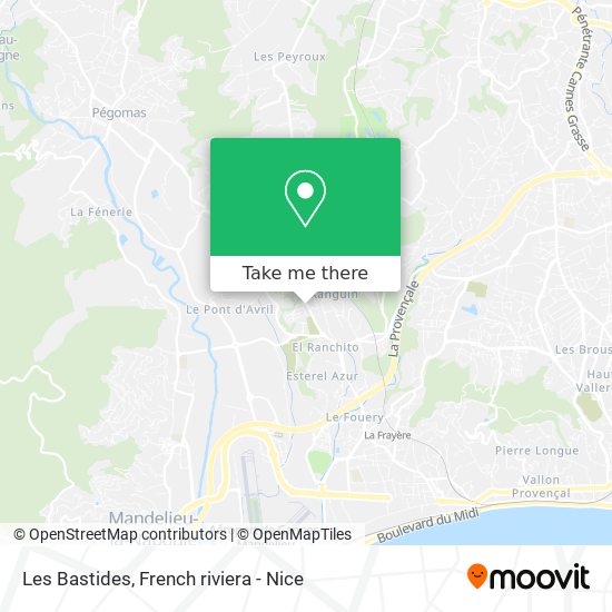 Les Bastides map