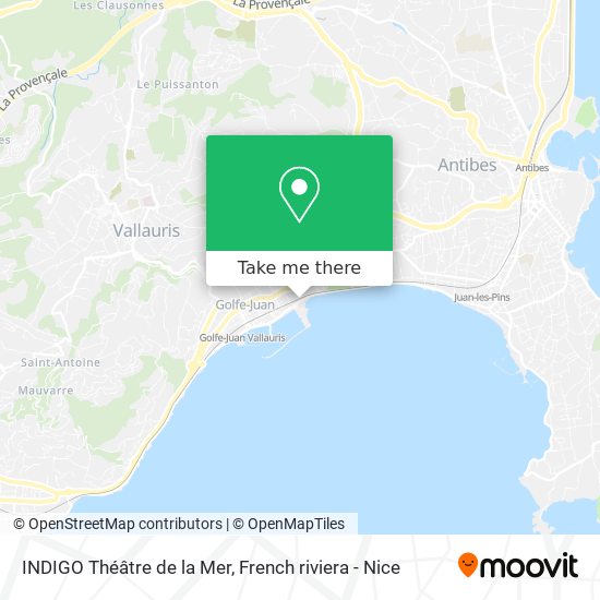 INDIGO Théâtre de la Mer map