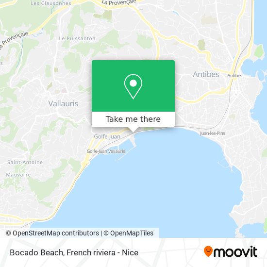 Bocado Beach map