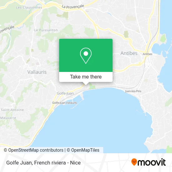 Golfe Juan map