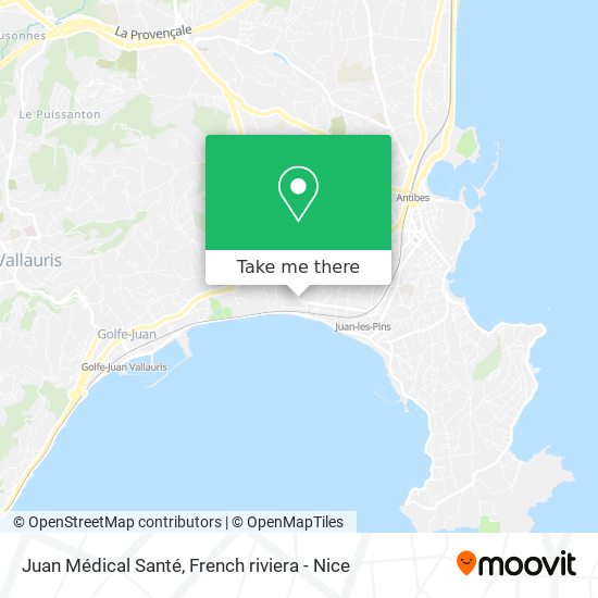 Juan Médical Santé map