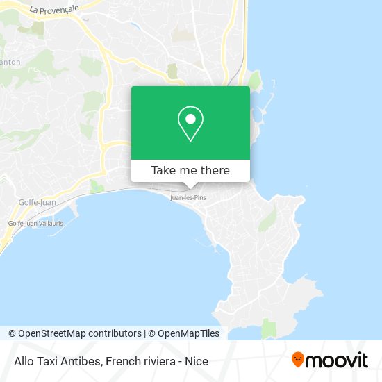 Allo Taxi Antibes map