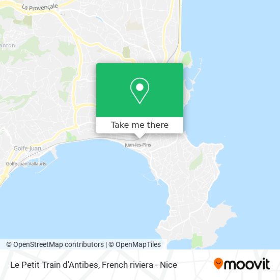 Le Petit Train d'Antibes map