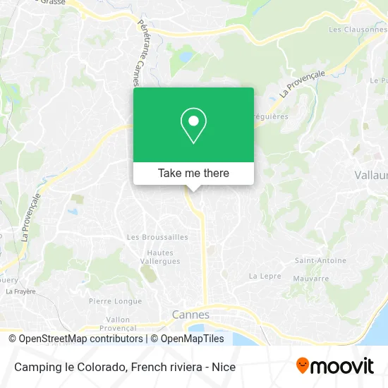 Camping le Colorado map