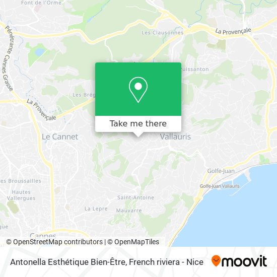 Antonella Esthétique Bien-Être map