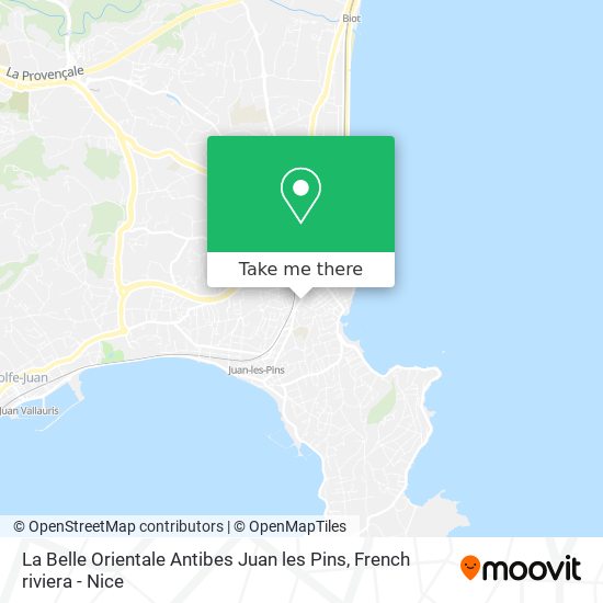 La Belle Orientale Antibes Juan les Pins map