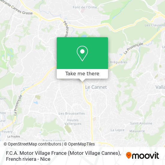 F.C.A. Motor Village France (Motor Village Cannes) map