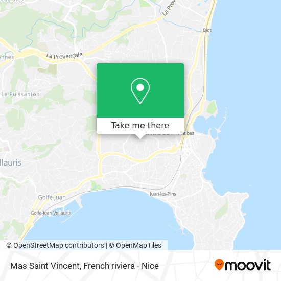 Mas Saint Vincent map