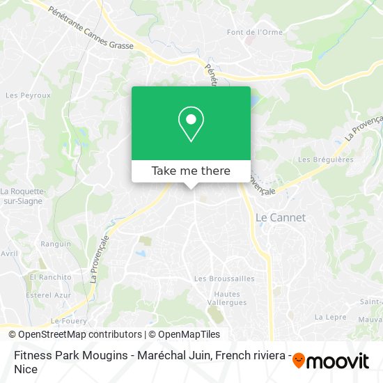 Fitness Park Mougins - Maréchal Juin map