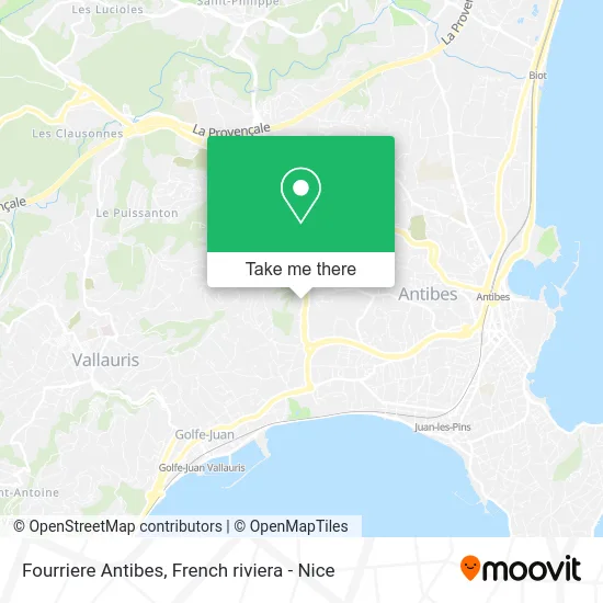 Fourriere Antibes map