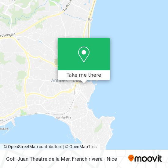 Golf-Juan Théatre de la Mer map