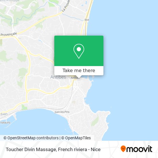 Toucher Divin Massage map