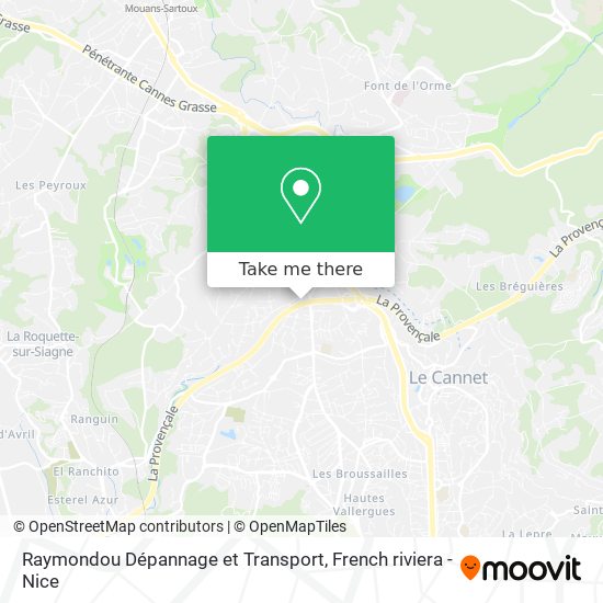 Mapa Raymondou Dépannage et Transport