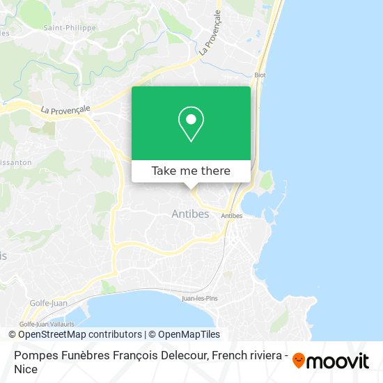 Pompes Funèbres François Delecour map