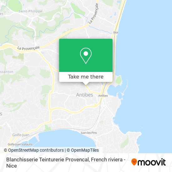 Blanchisserie Teinturerie Provencal map