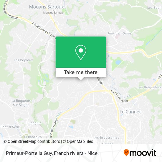 Mapa Primeur-Portella Guy