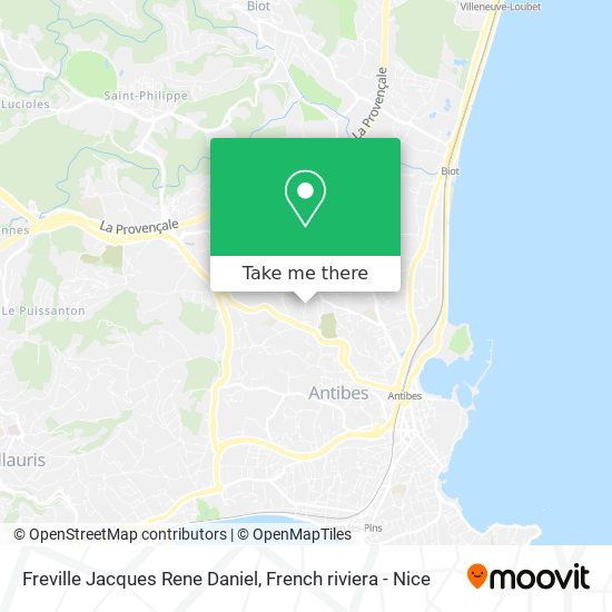 Mapa Freville Jacques Rene Daniel