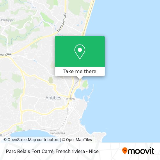 Parc Relais Fort Carré map