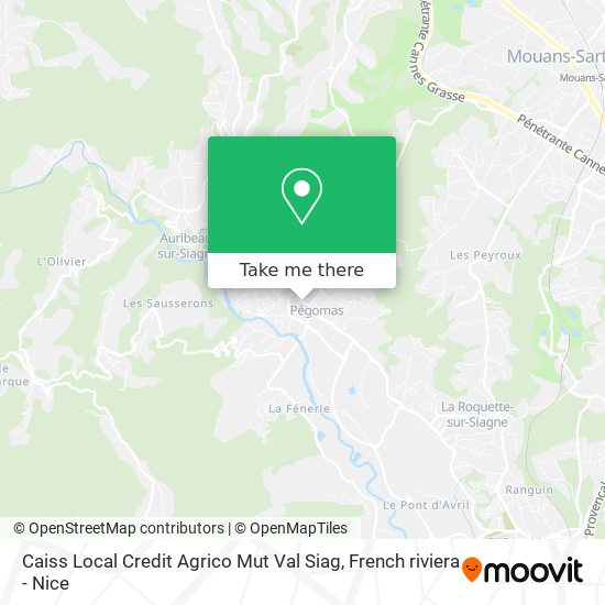 Caiss Local Credit Agrico Mut Val Siag map