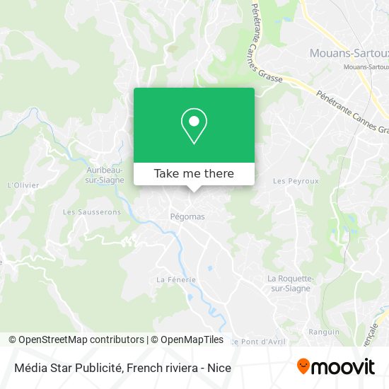 Média Star Publicité map