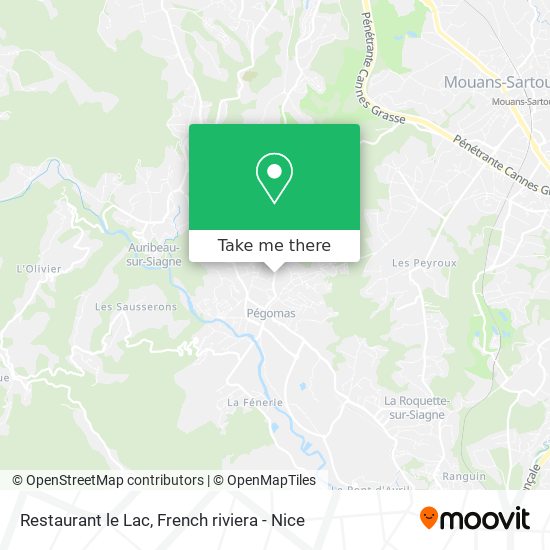 Restaurant le Lac map