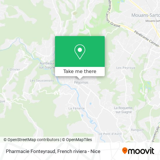 Mapa Pharmacie Fonteyraud