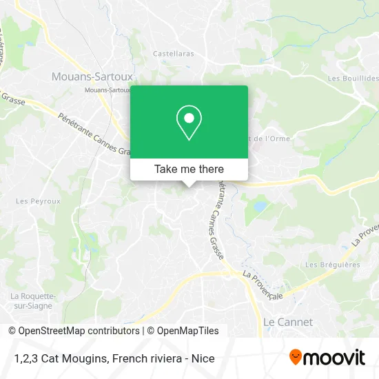 1,2,3 Cat Mougins map