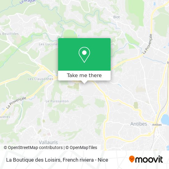 La Boutique des Loisirs map