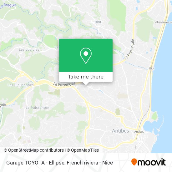 Garage TOYOTA - Ellipse map