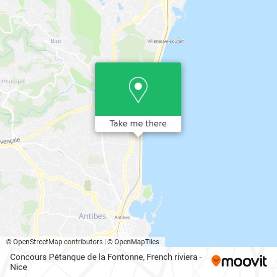 Concours Pétanque de la Fontonne map