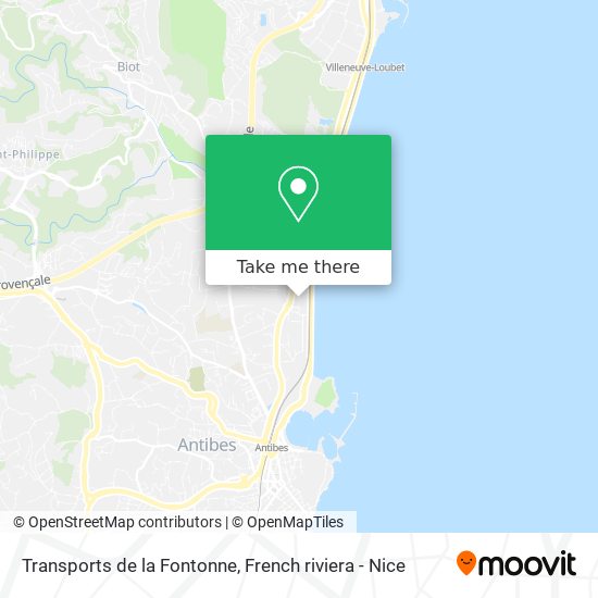 Mapa Transports de la Fontonne