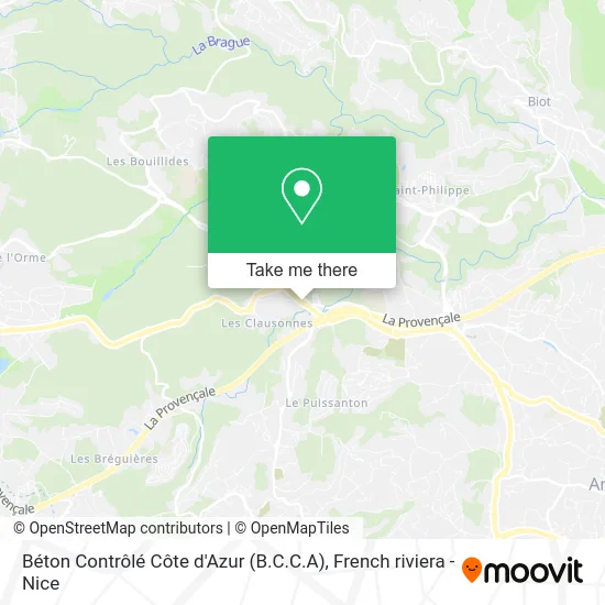 Béton Contrôlé Côte d'Azur (B.C.C.A) map
