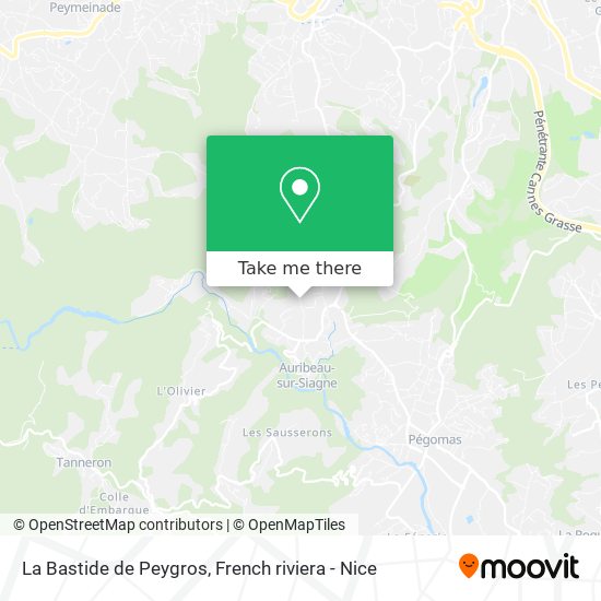 Mapa La Bastide de Peygros