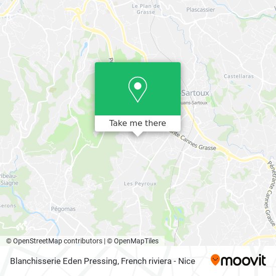 Blanchisserie Eden Pressing map