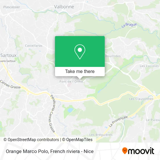 Orange Marco Polo map