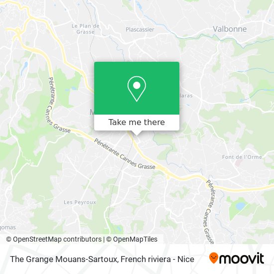 Mapa The Grange Mouans-Sartoux