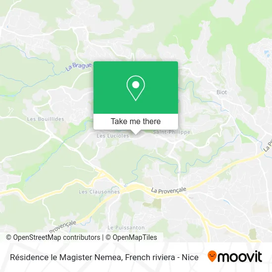 Résidence le Magister Nemea map