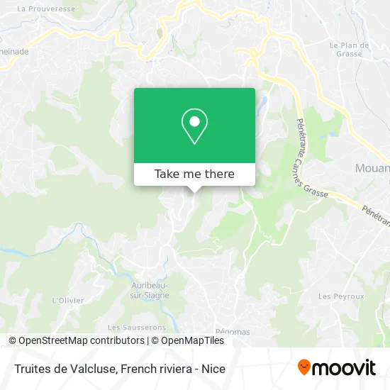 Truites de Valcluse map