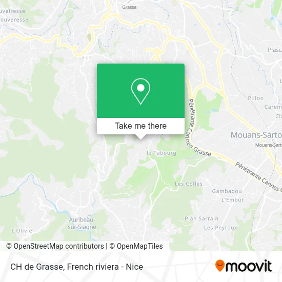 CH de Grasse map