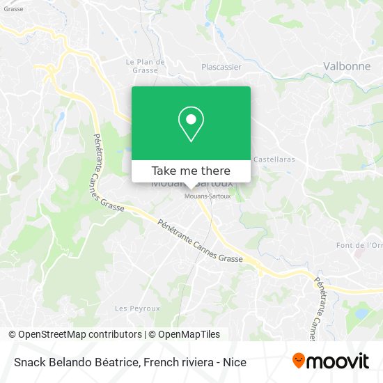 Snack Belando Béatrice map