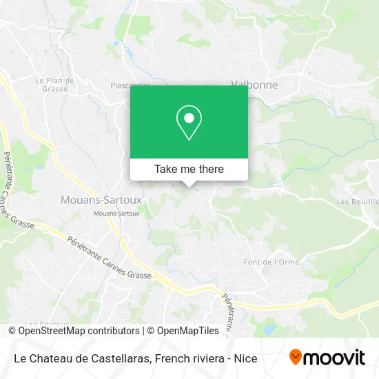 Le Chateau de Castellaras map