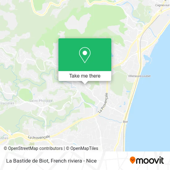 La Bastide de Biot map