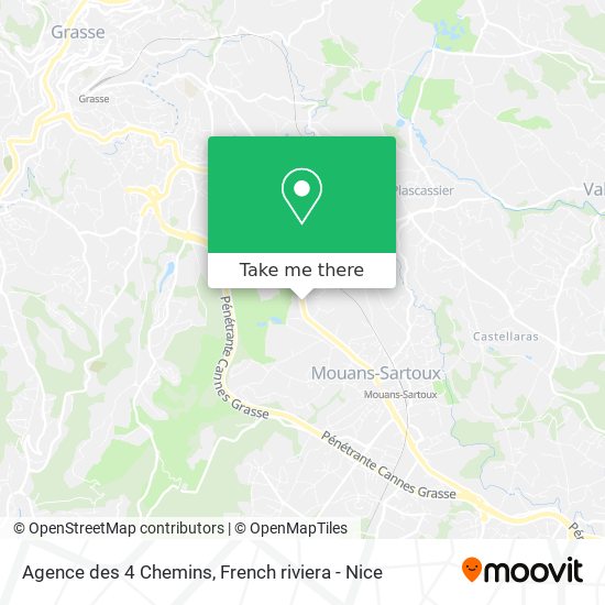 Agence des 4 Chemins map