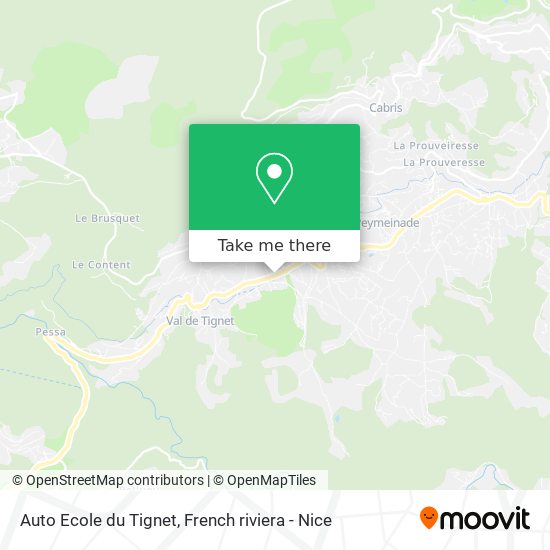 Mapa Auto Ecole du Tignet