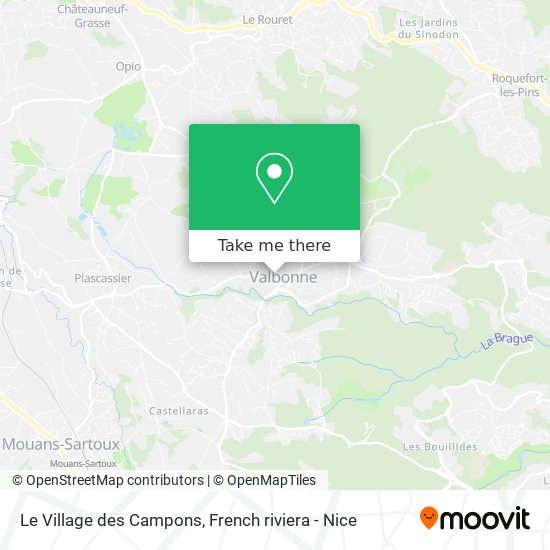 Le Village des Campons map