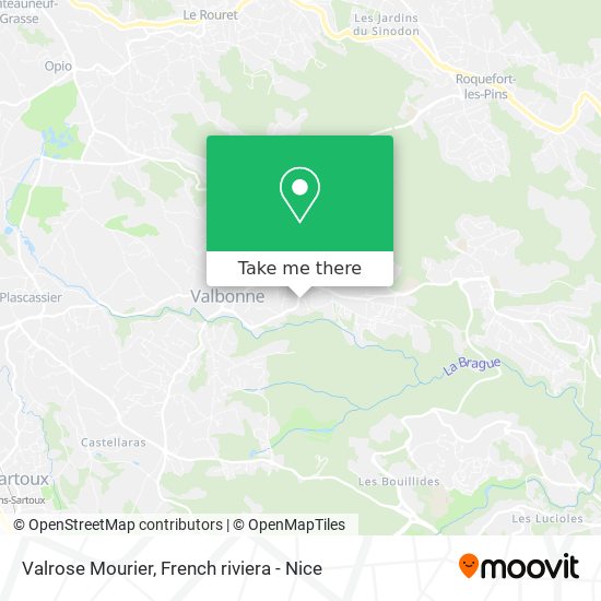 Mapa Valrose Mourier